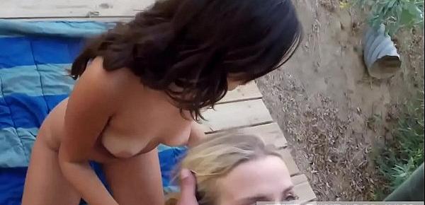  Russian brunette mom Amateur Threesome for Border Slut